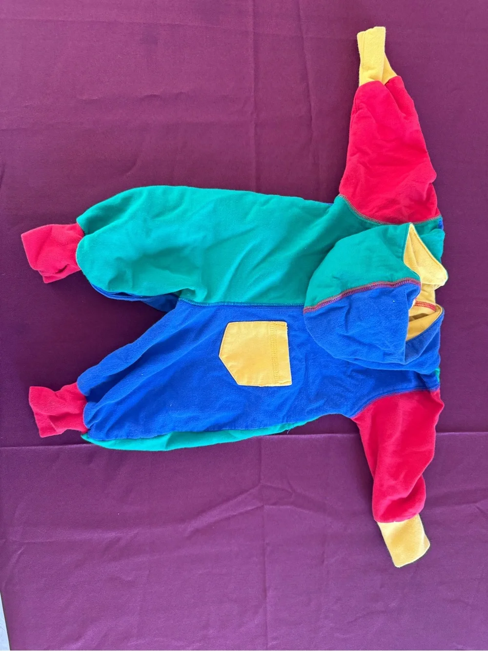 Vintage 90s Gymboree Blue, Green & Red Colorblock Crewneck jumper baby newborn